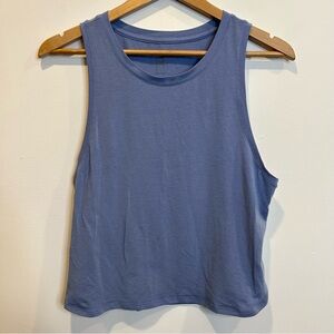 Gap Fit Breathe Boxy Tank Top Purple